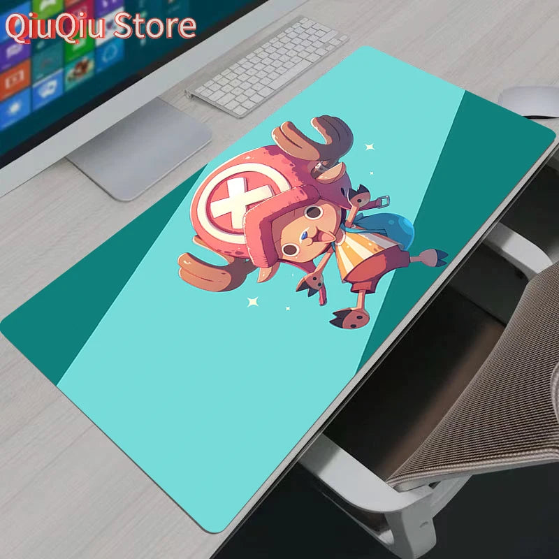 Large Mouse Pad Office Computer One Piece Tony Tony Chopper Desk Mat Table Keyboard Laptop Carpet Accessories Gaming Mousepad