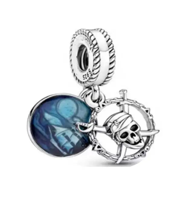 Hot Sell 925 Silver DIY Beads Jewelry Charms Bracelet Mickey Minnie Princess Christmas Stitch Robots Marvel Cute Miniso Disney