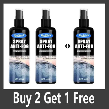 Nano Anti-Fog Glass Spray, Used for Clear Vision Anti-Fogging on Car Windows, Helmets, Windshields, and Interior Windows