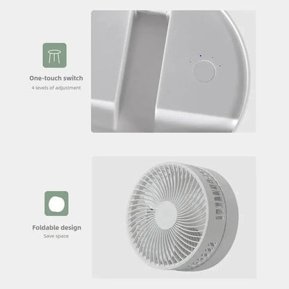 Folding Portable Mini Electric Fan Retractable Fan USB Charging Dormitory Outdoor Cooling Appliances Adjustable Home Fans Gift