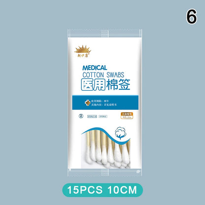 15-100pcs Women Beauty Makeup Cotton Swab Cotton Buds Make Up Wood Sticks Nose Ears Cleaning Cosmetics Health Care