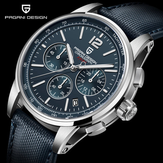 PAGANI DESIGN 2025 New Luxury Fashion Casual Men Quartz Watches VK63 100M Water Resistant Sapphire Glass Stainless Steel Watches