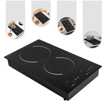 Double Portable Induction Cooktop Cooker with 2 Burner Independent Control