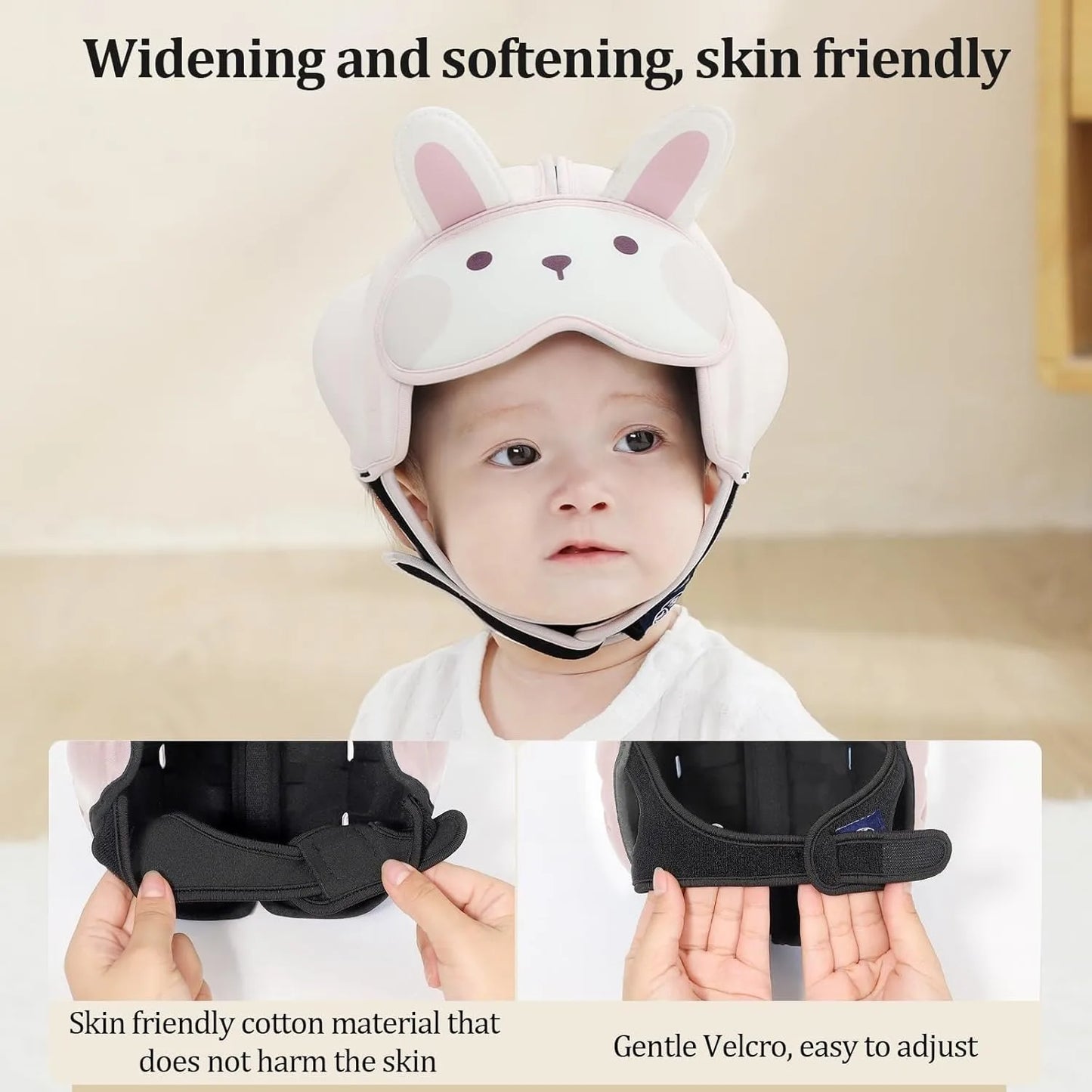 Mambobaby Guard Hat Rabbit Safe Anti-Shock Baby Helmet Toddler Head Protector Infant Headgear Learn Crawl Walk for Bump Fall