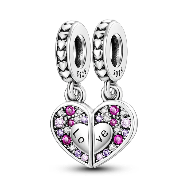 Charm Hot Sales 925 Silver Original Charms Beads Fit Pendant Charm Bracelet Dangle for Women DIY Fine Jewelry Making