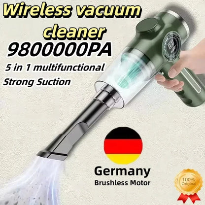 9800000pa Wireless Automobile Handheld Vacuum Cleaner Wet Dry Dual-use High Power Electric Appliance Cleaner Car Home New 2026