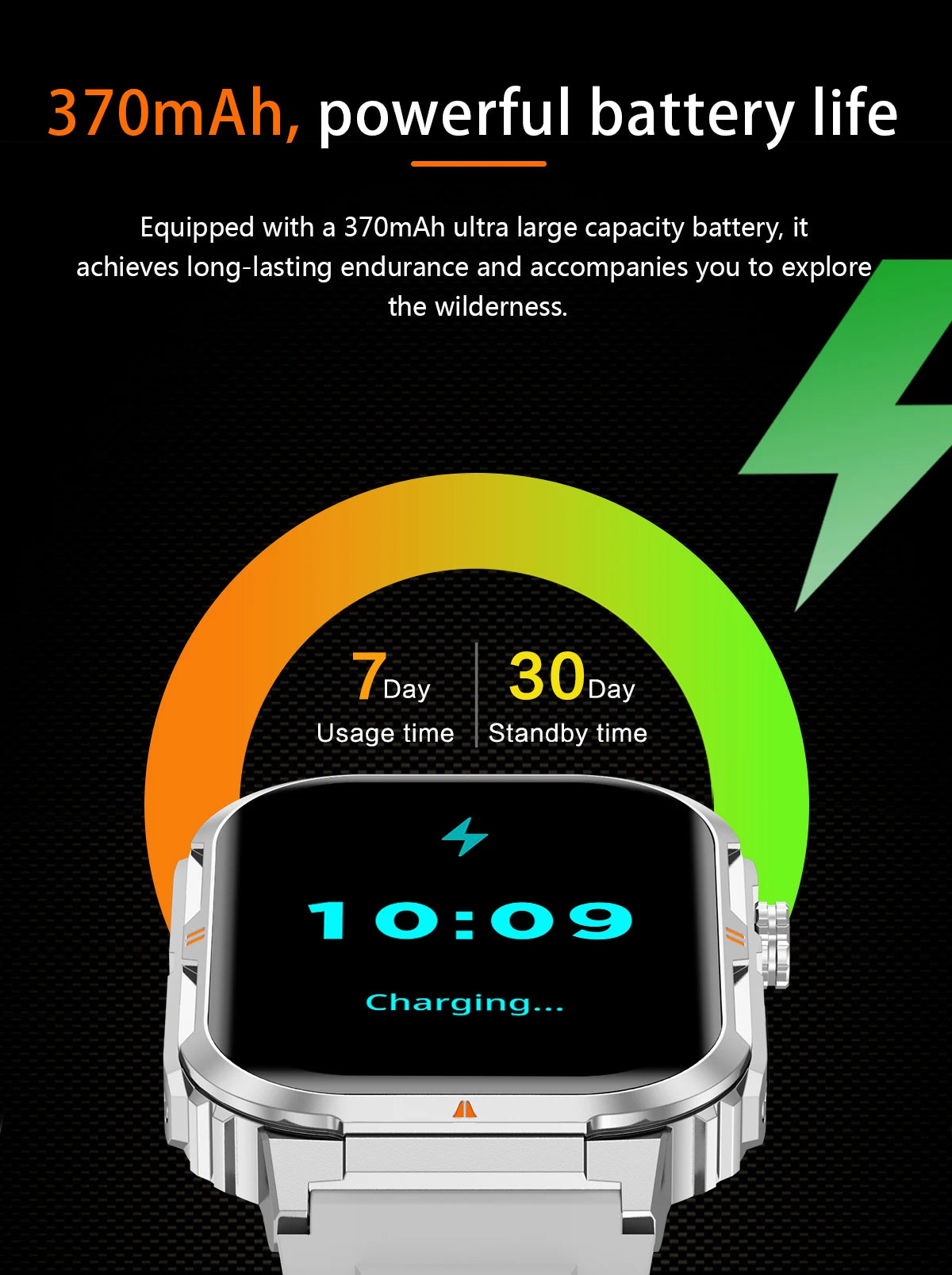 New Smart Watch For Men Women 2.01inch Large Screen Bluetooth Call LED Flashlight Sports Fitness Bracelet Waterproof Smartwatch
