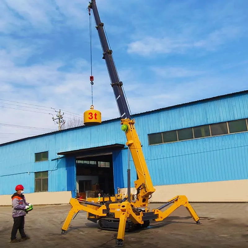 5T-12T Tracked Spider Lift and Crane Inventory, Ultimate Versatility for Rental Firms and Large-Scale Construction Contractors
