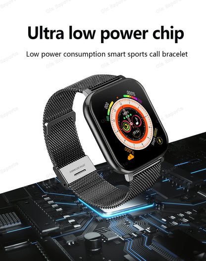2025 Smart Watch 2.01 Inch HD Display Bluetooth Call Message Preview Sport Modes DIY Dial Weather Forecast Watches For Men Women
