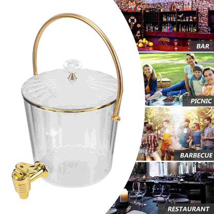 Water Bottle Ice Bucket Cold Jug Cocktail Dispenser Juice Containers for Party Beverage Fridge Drink Dispensers Pool