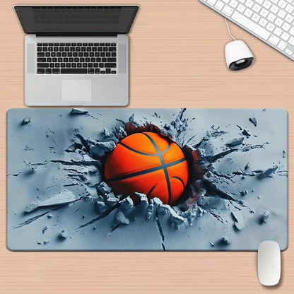 Basketball pattern Mouse Pad  Computer Office Game Table Mats XXL Rubber Anti-slip Gaming Keyboard Long Desk Pads playmat