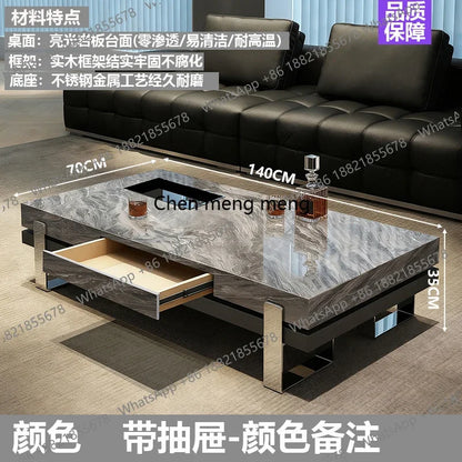 A50 Luxury Designer Side Table Modern Bedroom Living Room Kitchen Organizer Moving Coffee Table Writing Couchtisch Home Furnitur