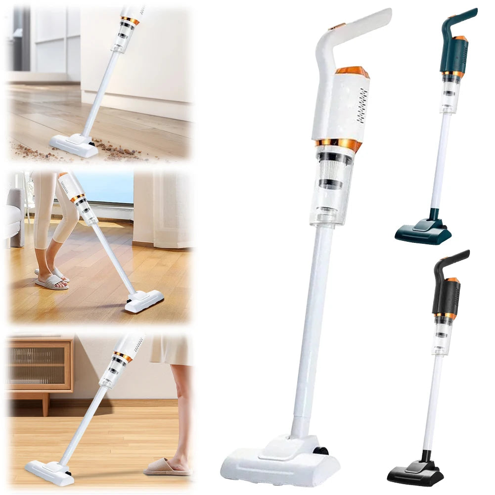 Handheld Wireless Vacuum Cleaner USB Rechargeable 2000mAh Mopping Machine Large Suction Vacuum Cleaner for Vehicle Home Cleaning