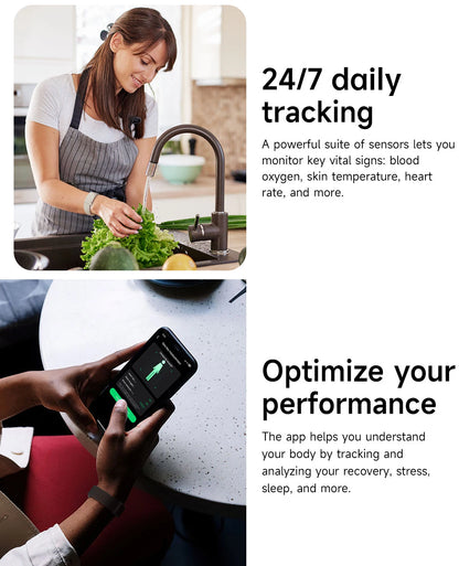 2025 New Smart Watch For Andrio IOS Fitness Sport Smart Bracelet Heart Rate Blood Oxygen Health Monitor Men Smartwatch Women