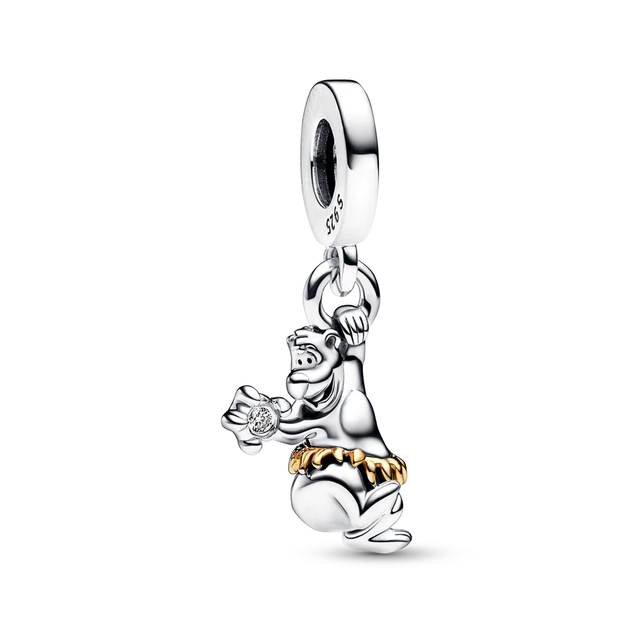 Disney Plata De Ley 925 Silver Charm Monster Activity Flowers Pendant Beads Original Women Bracelets Bangles DIY Jewelry Gift