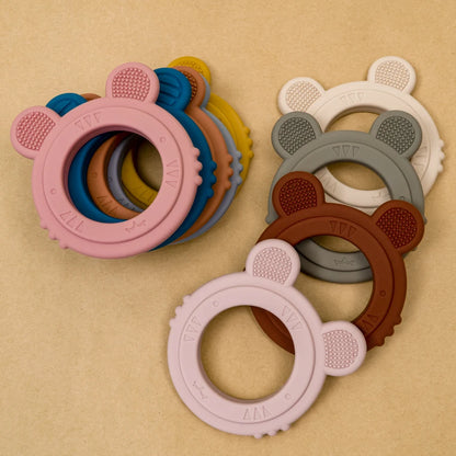 1 PCS Cartoon Animal Teether Baby Toy Kids Teething Toy Soothing Biting Le Teething Stick Baby Molar Chewing Accessories