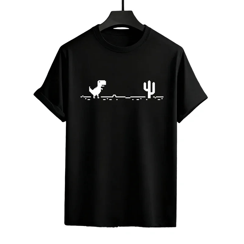 T-shirt Letter Print 100% Cotton Men's Summer 2026 Loose Short Sleeve Quality Breathable Casual Daily Outdoor Jogging Simple Tee