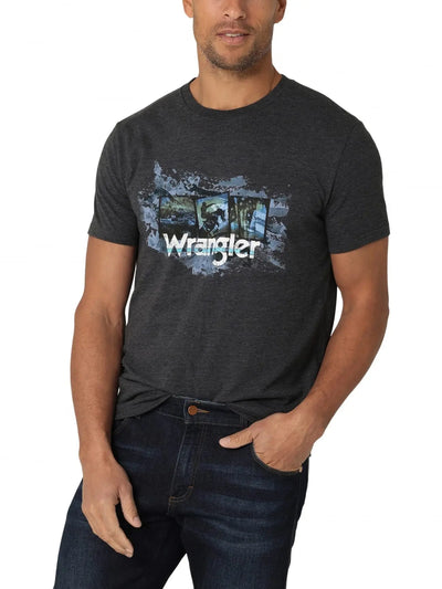 Wrangler Men's Western Crew Neck Short Sleeve Tee Shirt Summer Outdoor Sports Round Short Sleeve T-shirt Fitness Men Women