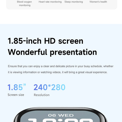 2025 New for Watch 10 Smart Watch Men HD AMOLED Music 3D Surround Health monitoring Bluetooth Call Waterproof Woman smart watchs