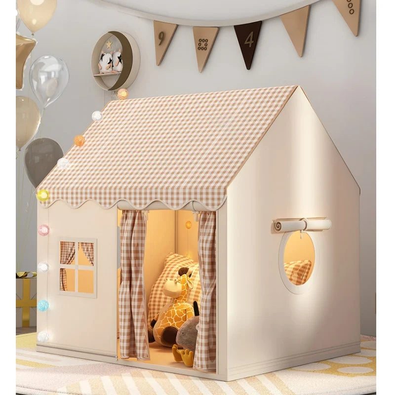 Kid Toys Tent Princess Castle Play House Cubby Children Small House Folding indoor Play tent Baby Tent Metal Frame No Light Ball