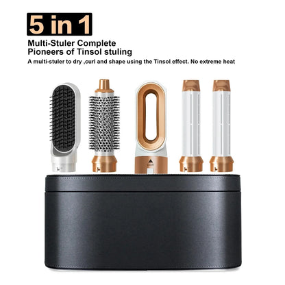 5 In 1 Electric Hair Brush Hair Dryer For Dyson Airwrap Automatic Curler Hair Straightener Hot Air Comb Hairdressing Appliance