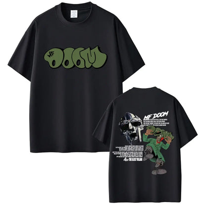 Rapper Album Graphic T-shirt Men Hip Hop Fashion Vintage Summer Male Casual Cotton Oversized Durable Stitching Loose Fit Casual