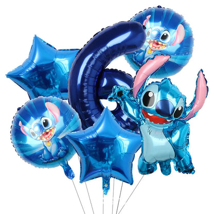 Stitch Party Supplies For Child Lilo And Stitch Birthday Party Decorations Balloons Banner Tablecloth Backdrop Tableware