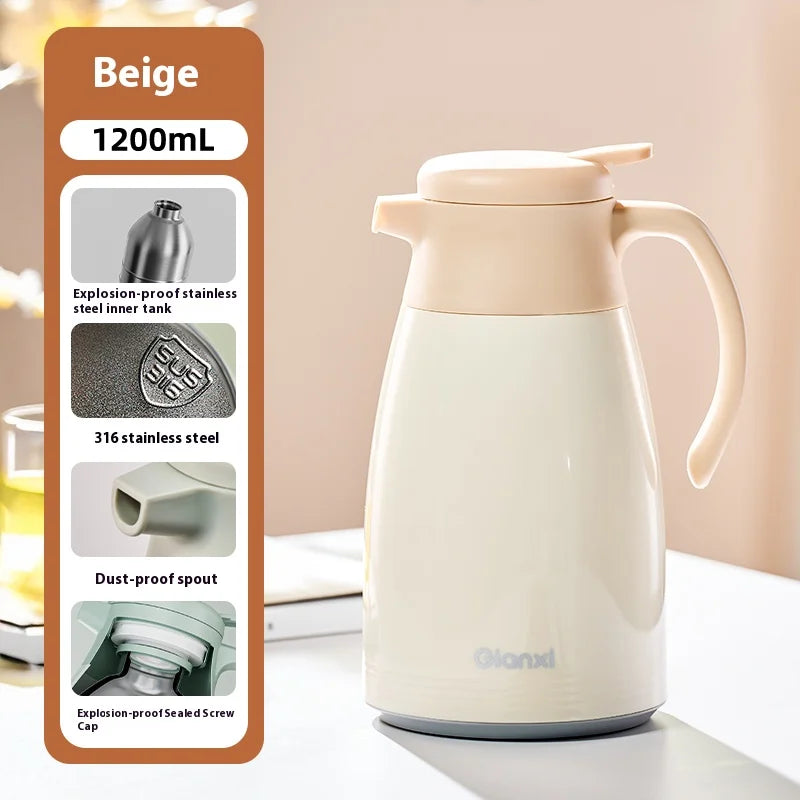 Insulated Pot Household 316 Stainless Steel Hot Pot Large Capacity Dormitory Student Warm Water Bottle Insulated Pot