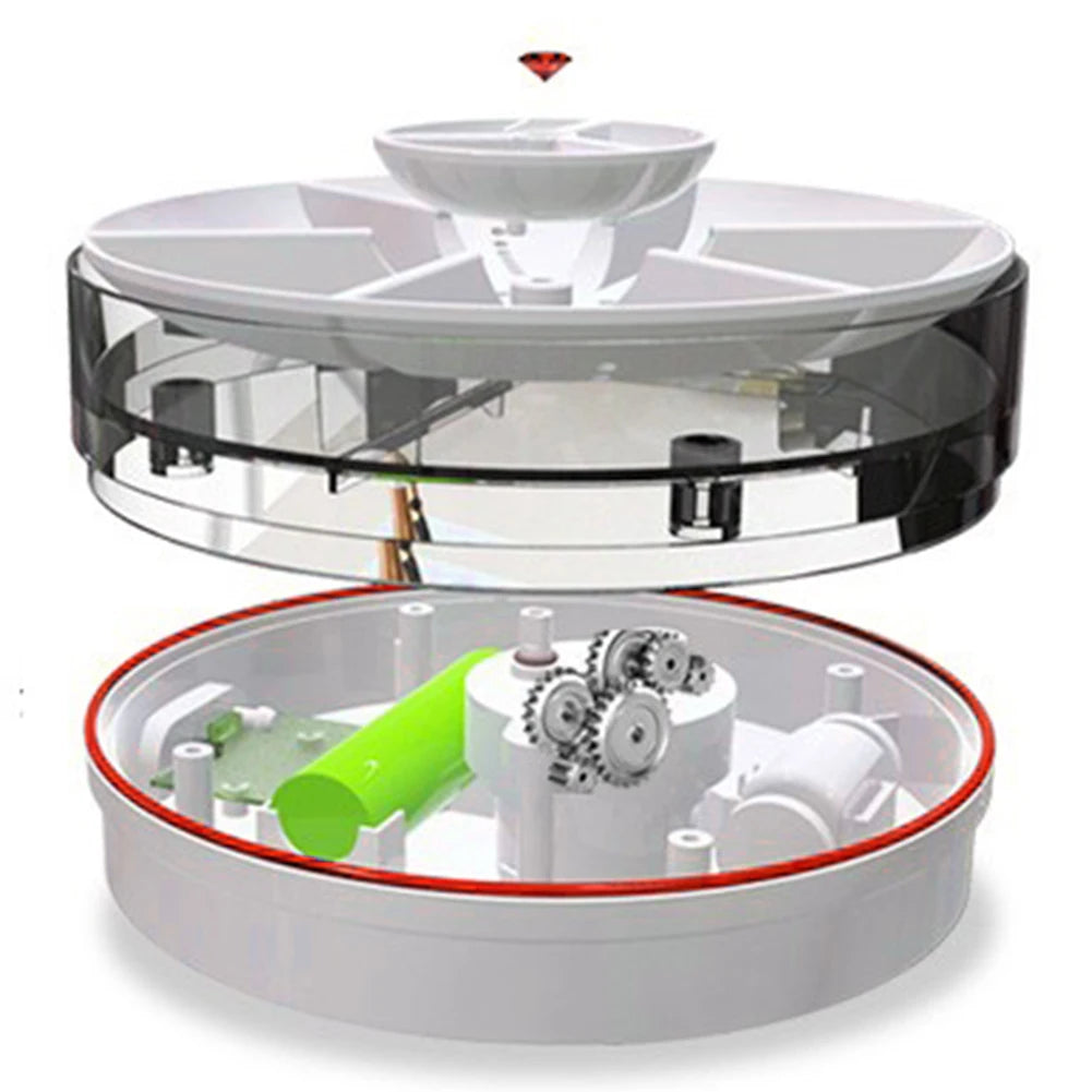 Mini Turbo Dishwasher 18W Portable Ultrasonic Dish Washer Detachable Bowl Washing Machine USB Rechargeable for Household Kitchen