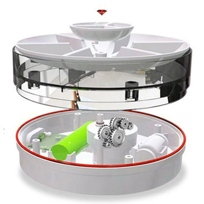 Mini Turbo Dishwasher 18W Portable Ultrasonic Dish Washer Detachable Bowl Washing Machine USB Rechargeable for Household Kitchen