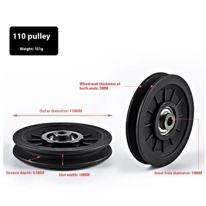 50-160MM Universal Gym Bearing Pulley Nylon Wheel Cable Fitness Equipment