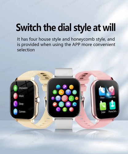 2025 Smart Watch 2.01 Inch HD Display Bluetooth Call Message Preview Sport Modes DIY Dial Weather Forecast Watches For Men Women