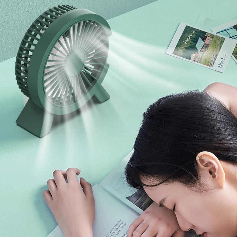1 Piece Home Outdoor Desktop Cooler Electric Mini Fan Portable Cooling For Laptops Silent USB Fan Camping Air Mini Appliances