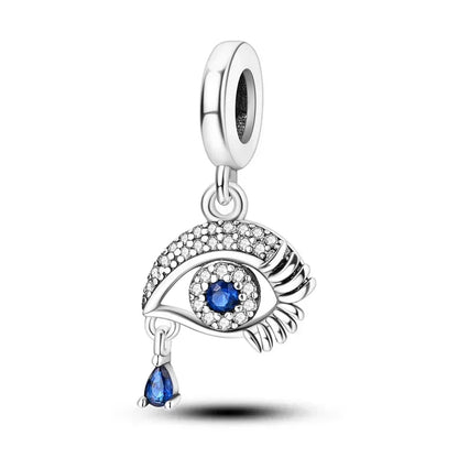 Hot Sale 925 Silver Color Evil Eye Charm Demon Eye Bead For Original  Bracelet&Bangle DIY Making Fashion Jewelry Gift