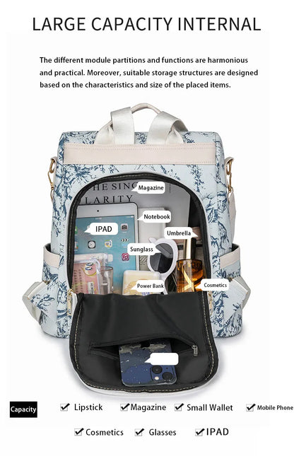 Fashionable Women's Bags, Trendy Backpacks, Large-Capacity Simple Handbags, Retro-Style Casual Bags, High-End Shoulder Crossbody Bags, Student Bags, Multi-Purpose Storage Bags