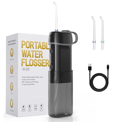 Oral Care Appliances Ultrasonic Tooth Cleaner Electric Oral Irrigator Water Flosser Portable with Toothbrush for Teeth Cleaning