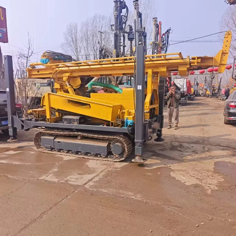 Used Hydraulic Well Drilling Machine Mounted on Truck Diesel Water Well Rig for Sale Good Reviews Motor Core Component