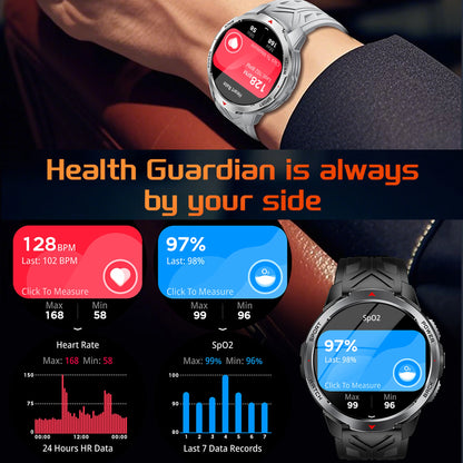 2026 New Smart Watch Men with Flashlight Sports 3ATM Waterproof 1100 mAh Large battery BT Call  Man for Android iOS Smartwatch