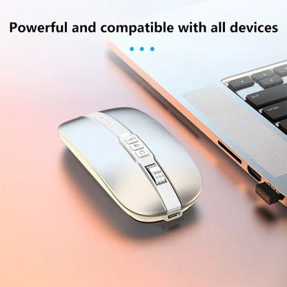 Lenovo Dual Mode Mouse Bluetooth Wireless Type-C Charging Silent Ultra-Slim Portable For Tablets Laptops Home Office Gaming Use