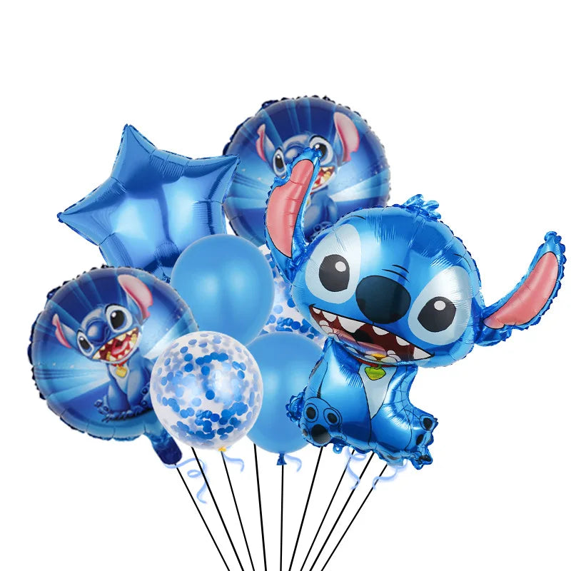 Stitch Party Supplies For Child Lilo And Stitch Birthday Party Decorations Balloons Banner Tablecloth Backdrop Tableware