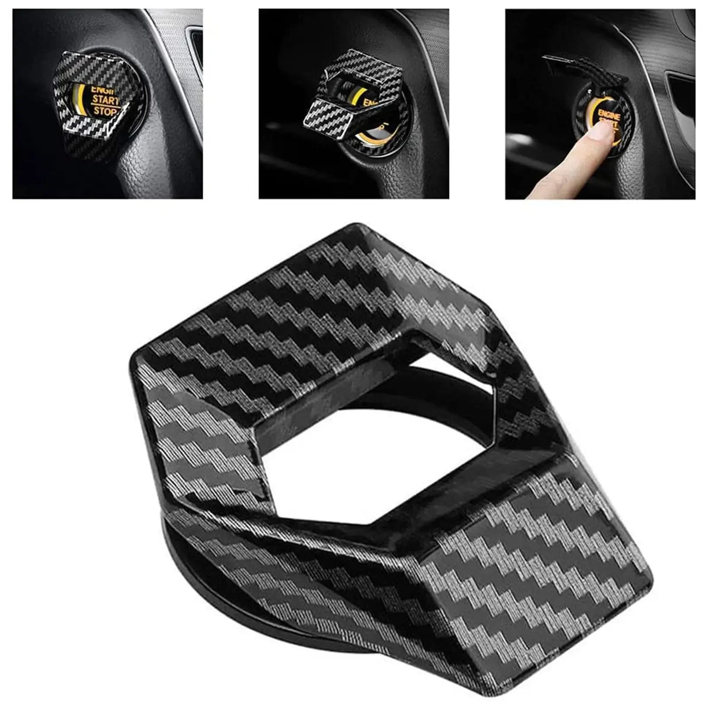 New universal car engine start stop switch button protective cover, anti scratch car interior design car product accessories