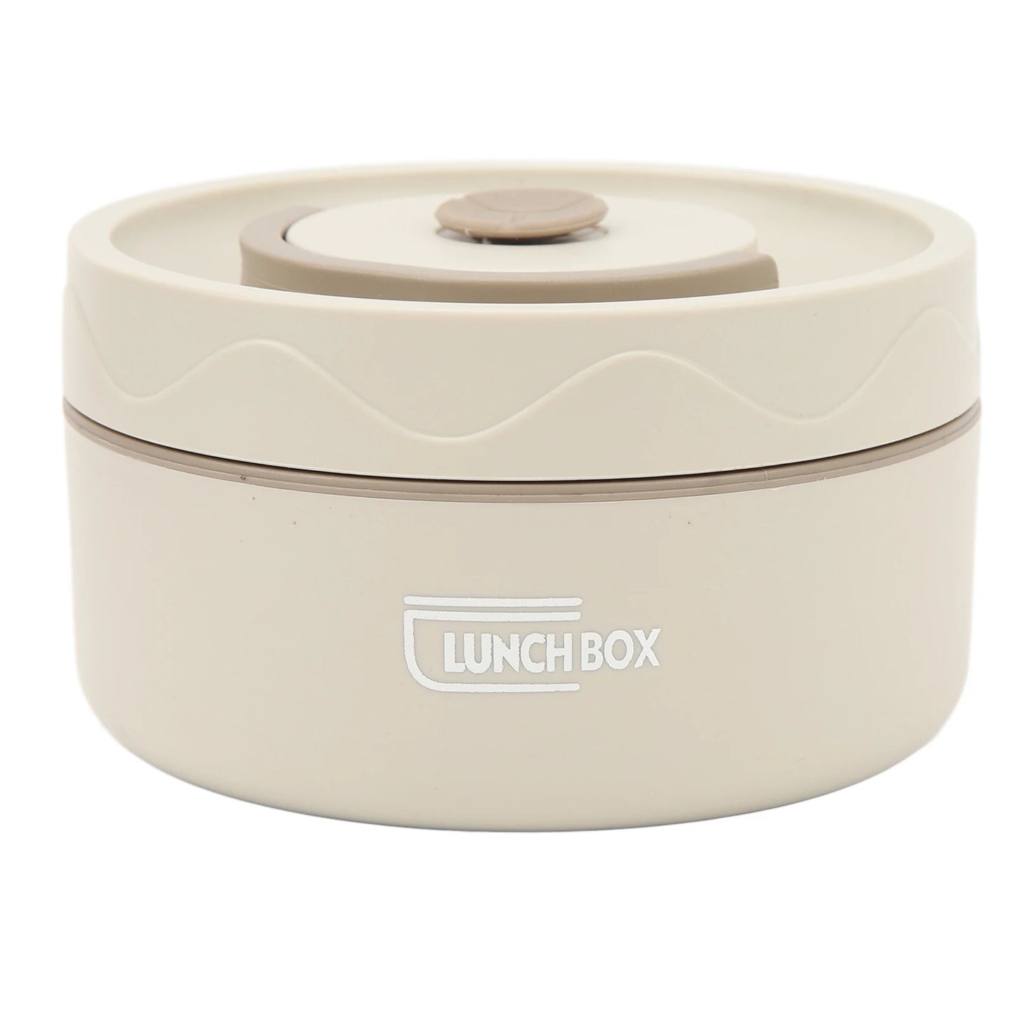 Thermal Cooker Thermal Cooking Pot 420ml 304 Stainless Steel Double Layer Portable Round Shape Thermal Lunch Container