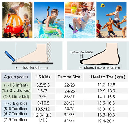 Children Outdoor Water Shoes Barefoot Quick-Dry Aqua Yoga Socks Boys Girls Animal Soft Diving Wading Shoes Beach Swimming Shoes