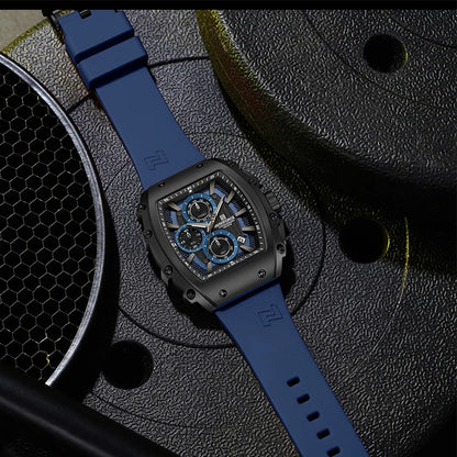 NAVIFORCE Fashionable 2025 Watches for Men Multifunctional 30M Waterproof Sports Quartz Silicone Strap Luxury Clock Reloj Hombre
