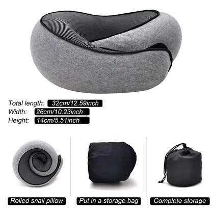 U-shaped Pillow Travel Drive Neck Pillow Memory Foam Protection Neck Support Portable Adjustable Soft Noon Break Sleep Pillows