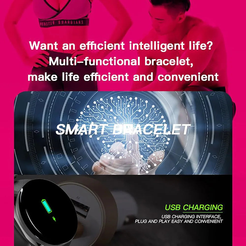 D18 Smart Watch For Ios Android Men Waterproof Smartwatch Women Sleep Monitor Message Fitness Tracker Bracelet Sport Watches SMS