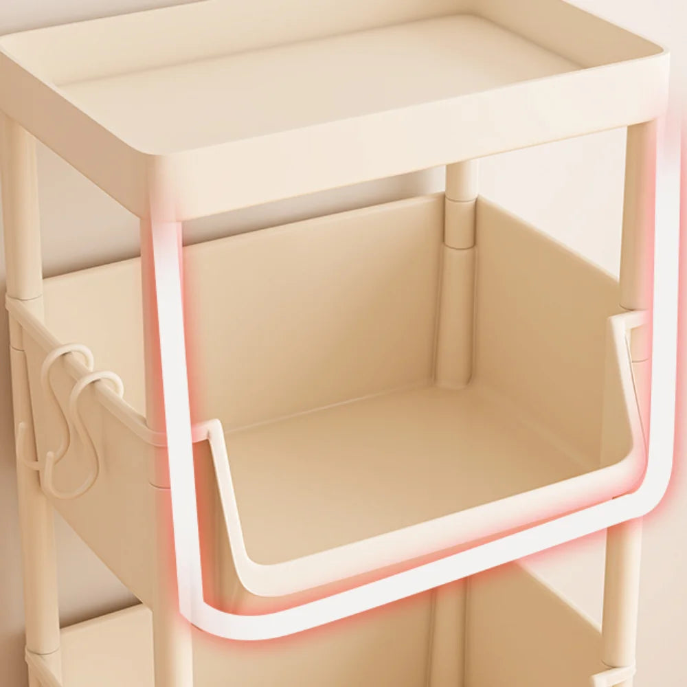 Children's Bookcases Rack Cart Home Toy Storage Reading Shelves Furniture With Wheels Removable Small Bookshelves With Wheels