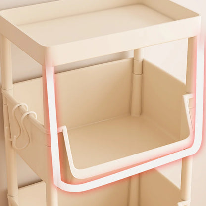 Children's Bookcases Rack Cart Home Toy Storage Reading Shelves Furniture With Wheels Removable Small Bookshelves With Wheels