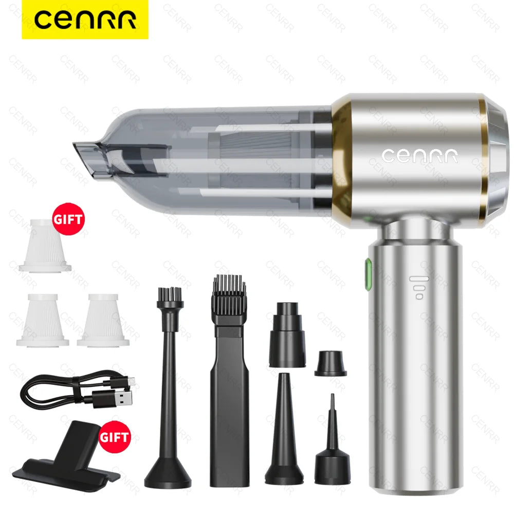 CENRR 360000PA Car Vacuum Cleaner Home Appliance Powerful Wireless Car Cleaner HandHeld Portable Vacuum Cleaner Cleaning Machine