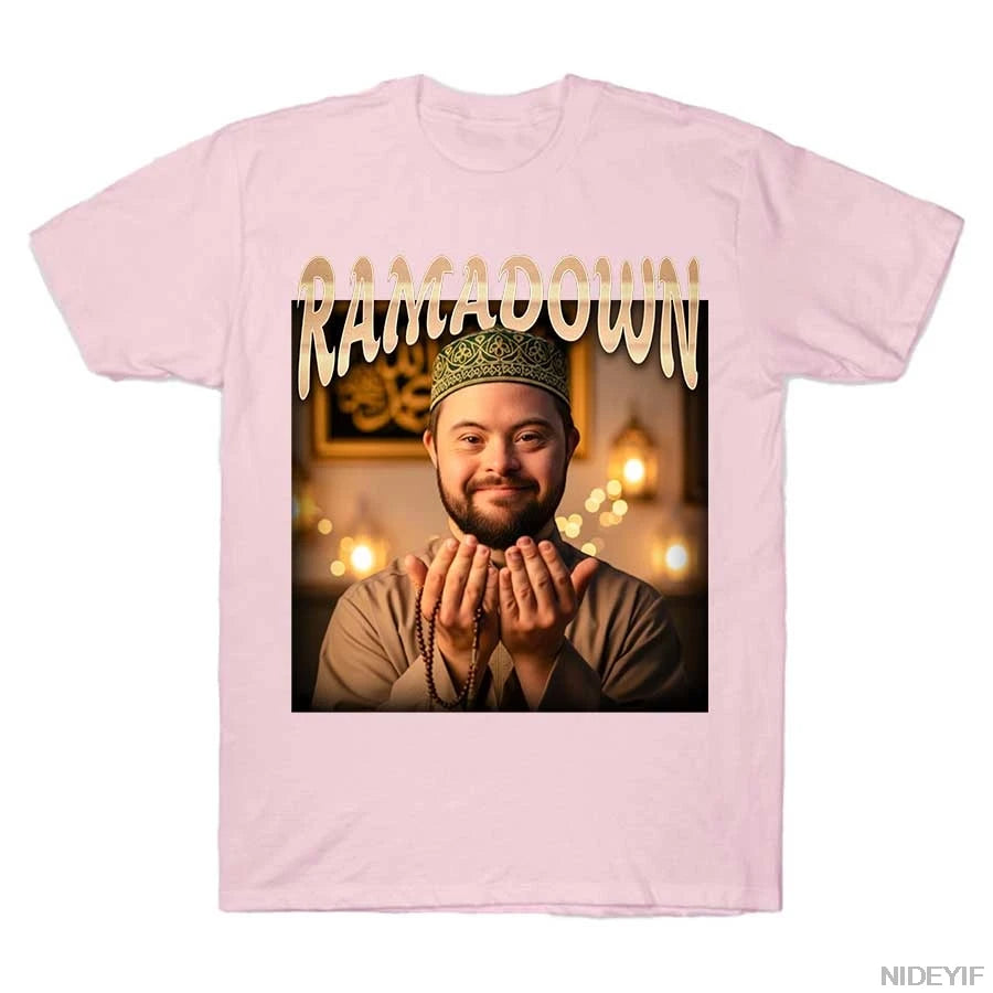 RAMADOWN MEME T-shirt For Men Women 100% Cotton T Shirts Short Sleeve Tops J28